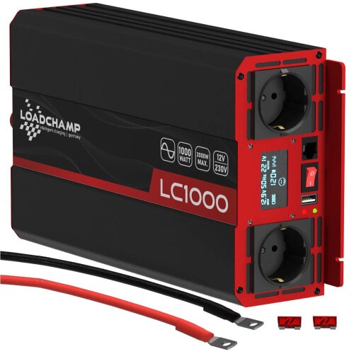 Loadchamp Sinus Wechselrichter 1000W 12V Inverter image