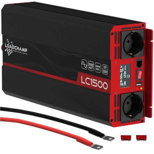 Loadchamp Sinus Wechselrichter 1500W 12V Inverter image