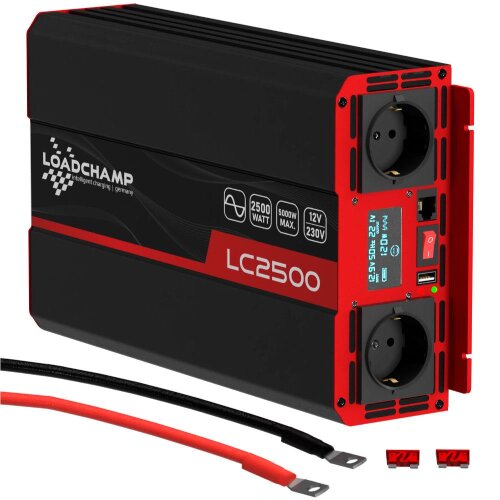 Loadchamp Sinus Wechselrichter 2500W 12V Inverter image