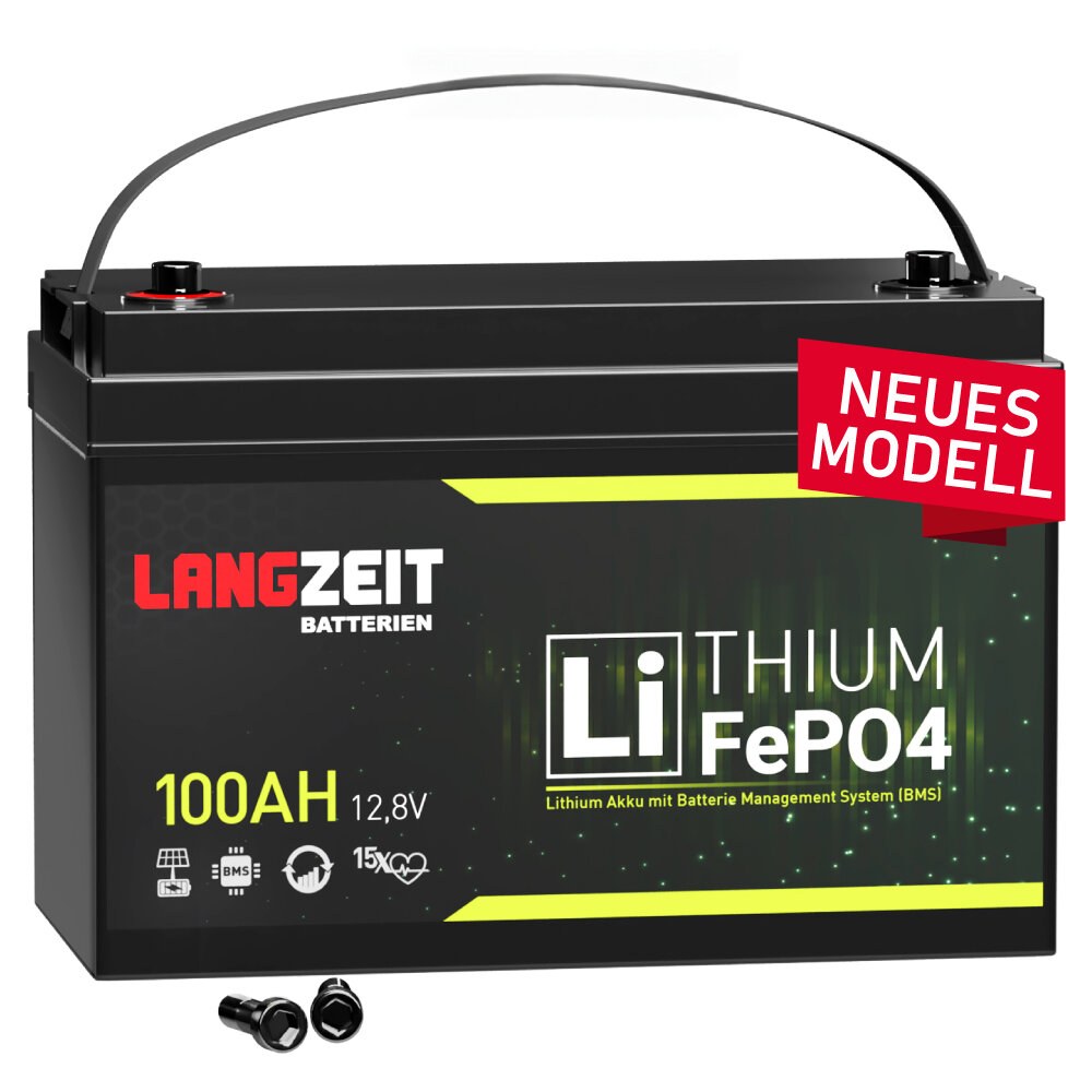 Langzeit LiFePO4 Batterie 100Ah 12V, 199,90 €